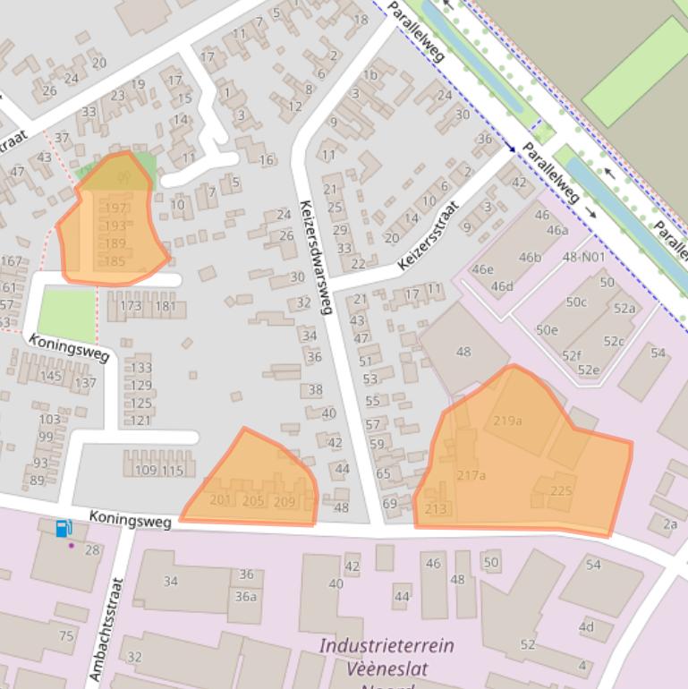 Kaart van postcodegebied 7102DT.
