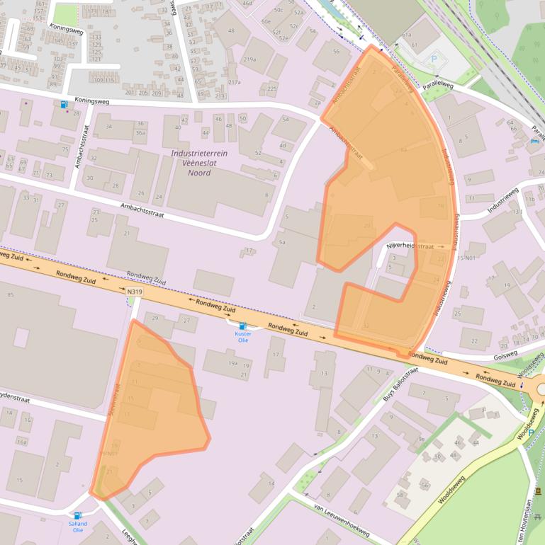 Kaart van postcodegebied 7102DZ.