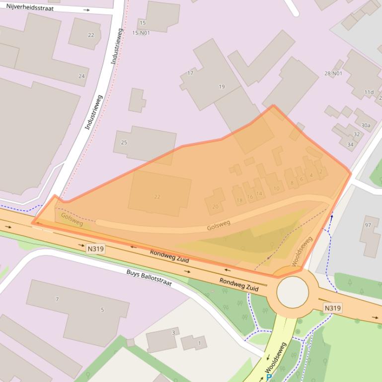 Kaart van postcodegebied 7102EC.