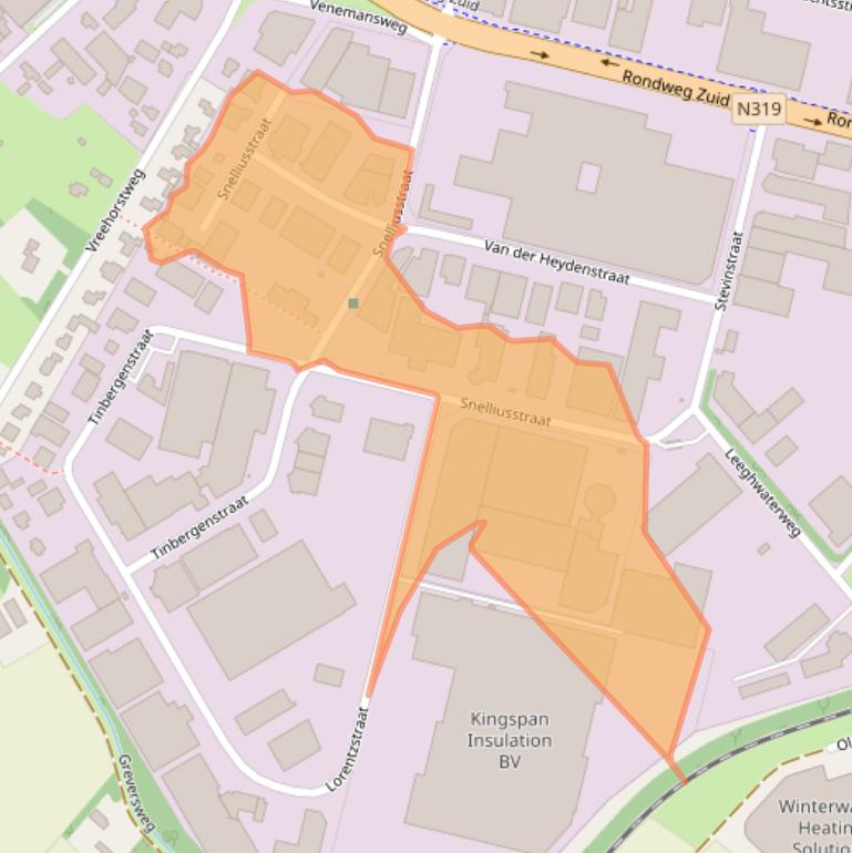 Kaart van postcodegebied 7102ED.