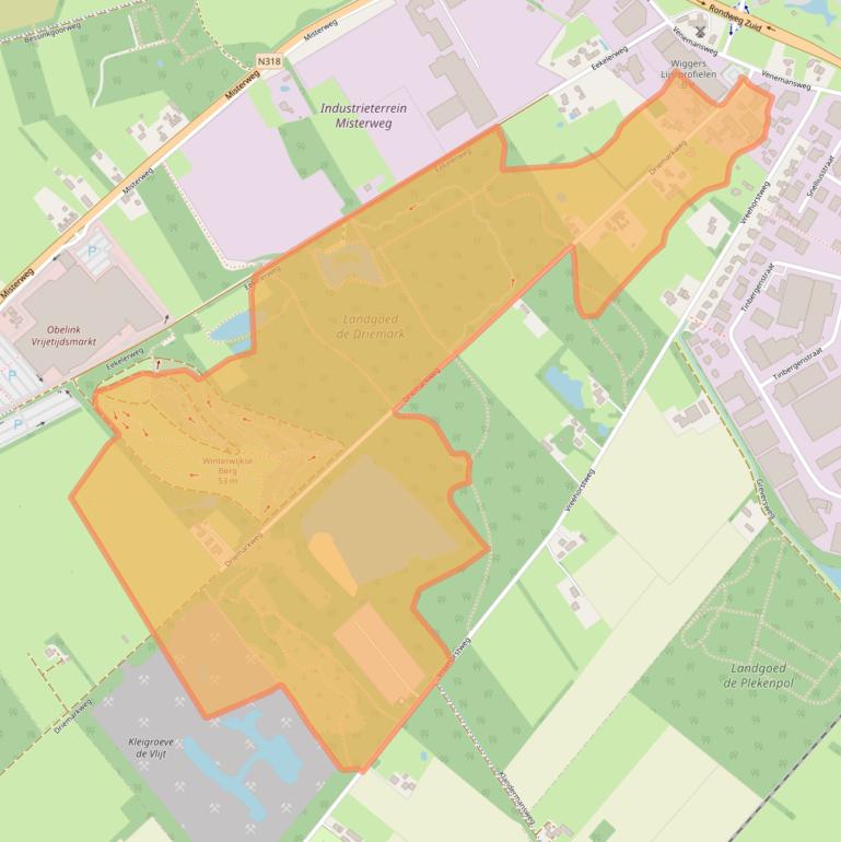 Kaart van postcodegebied 7102EM.