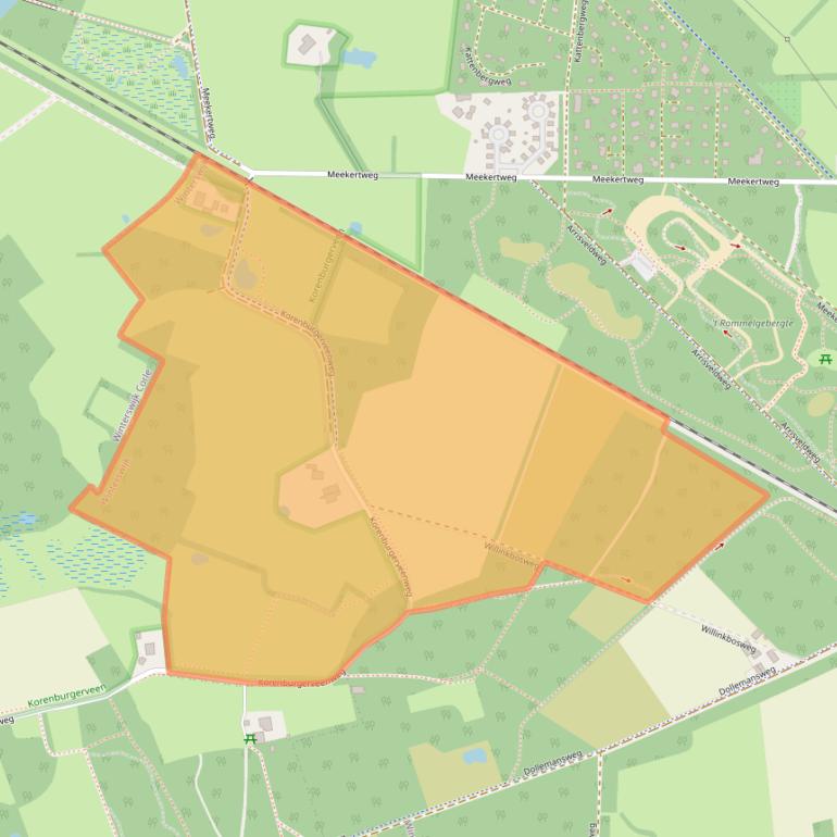 Kaart van postcodegebied 7102GD.