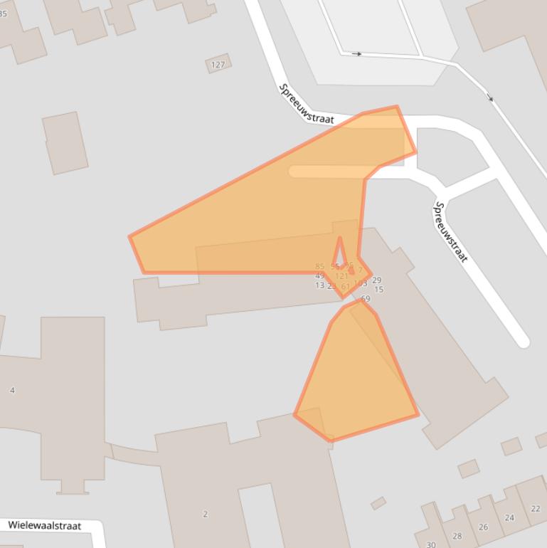 Kaart van postcodegebied 7102HG.