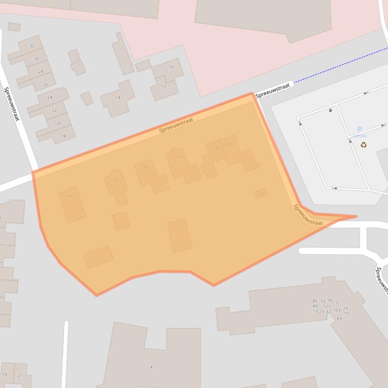 Kaart van postcodegebied 7102HH.