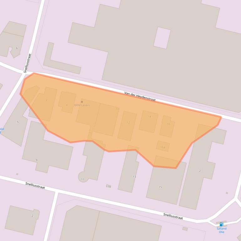 Kaart van postcodegebied 7102JA.