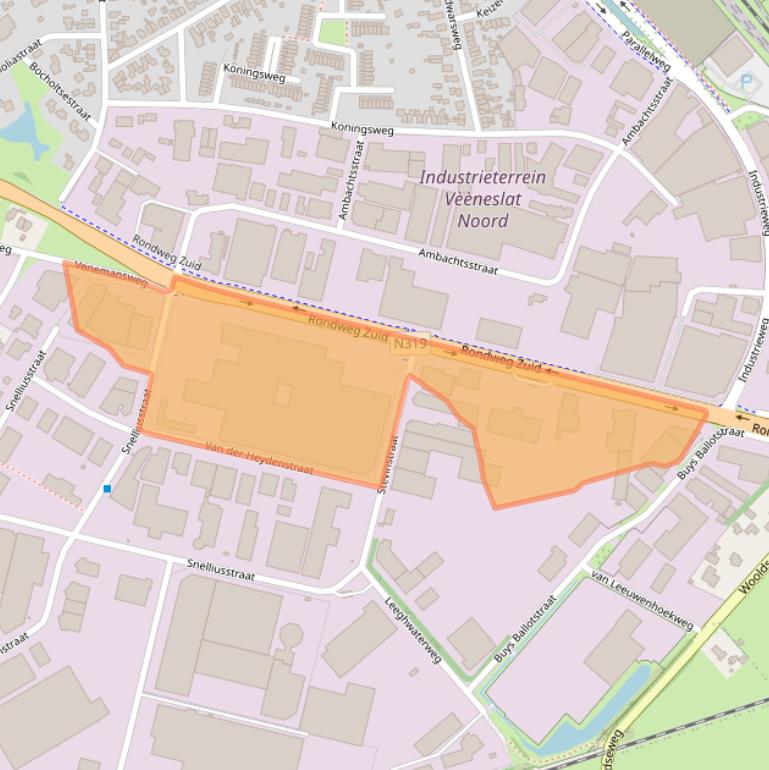 Kaart van postcodegebied 7102JD.