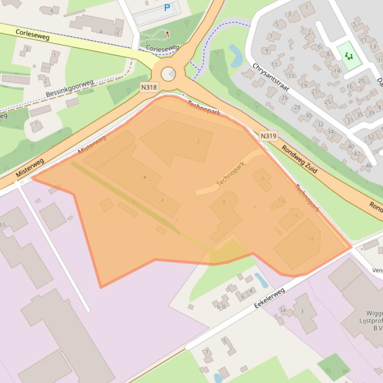 Kaart van postcodegebied 7102JM.