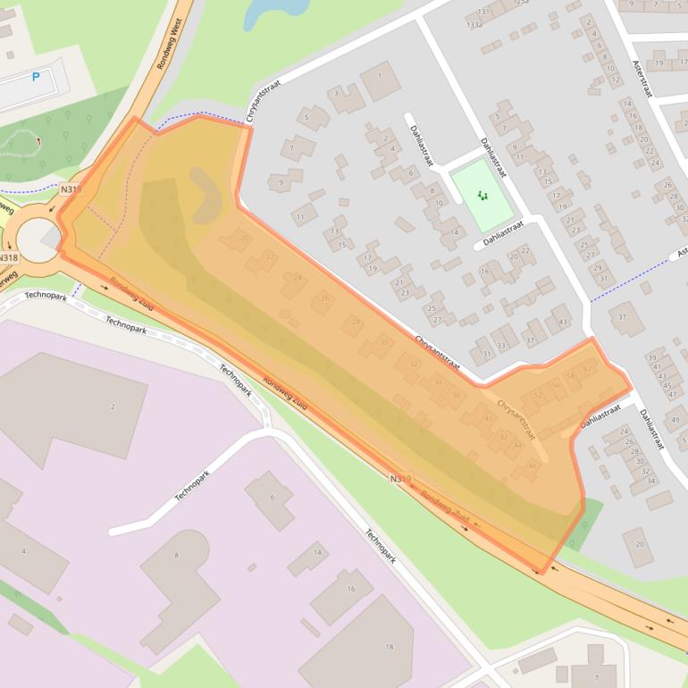 Kaart van postcodegebied 7102KD.