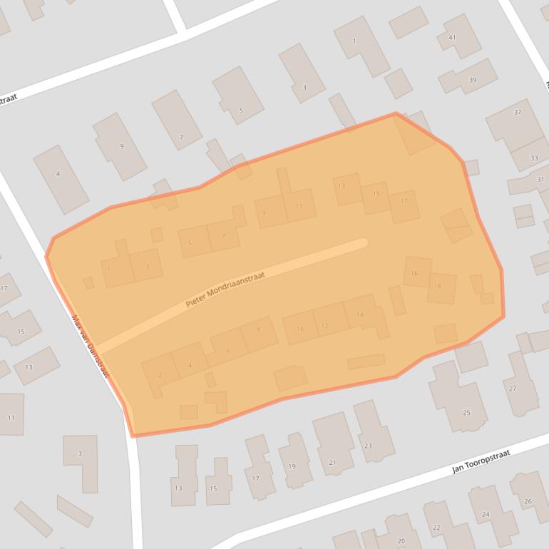 Kaart van postcodegebied 7103AD.