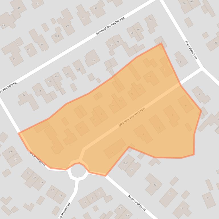 Kaart van postcodegebied 7103AJ.