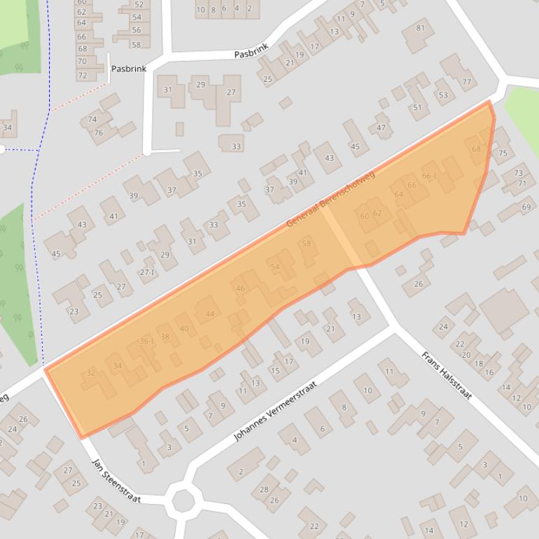 Kaart van postcodegebied 7103AM.