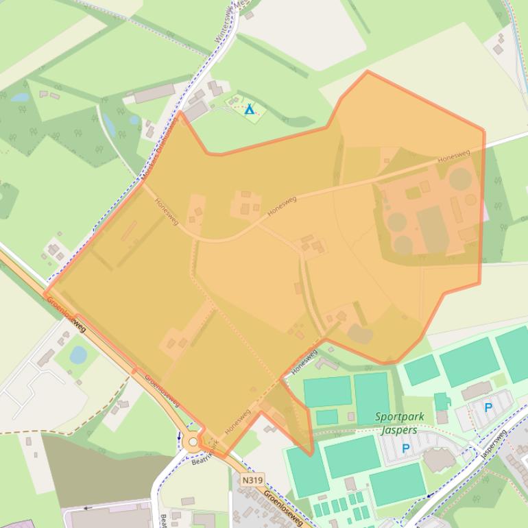 Kaart van postcodegebied 7103AX.