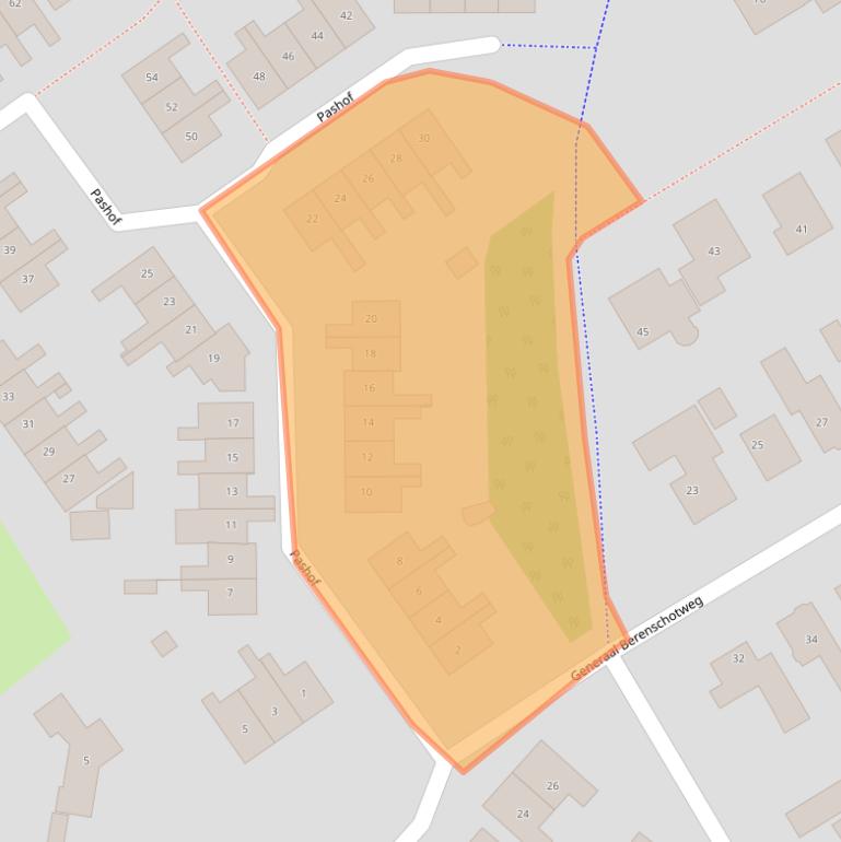 Kaart van postcodegebied 7103BA.