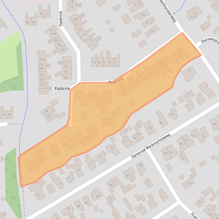 Kaart van postcodegebied 7103BG.