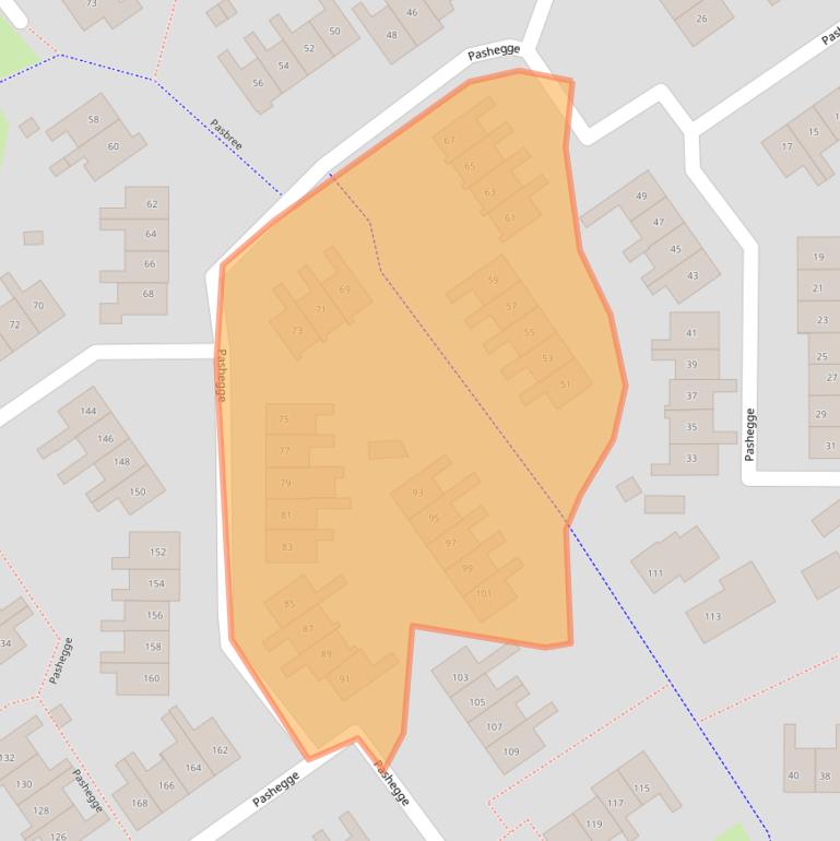 Kaart van postcodegebied 7103BM.