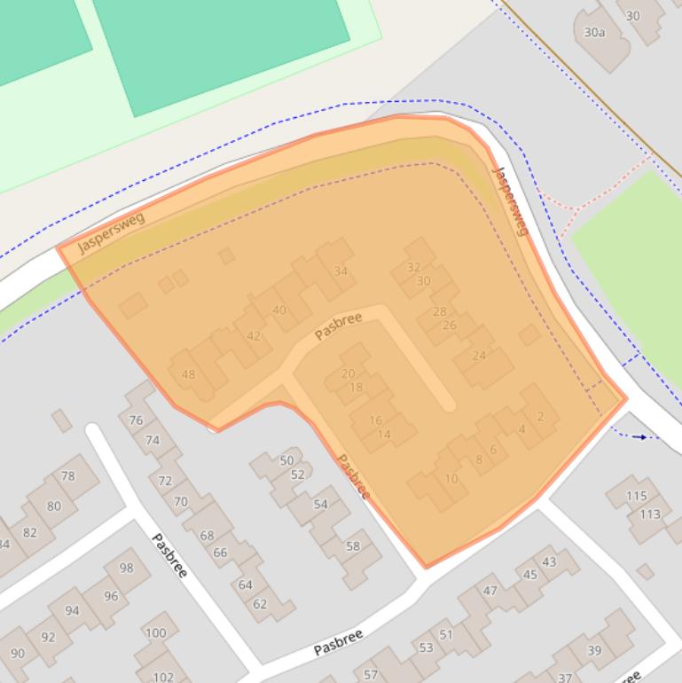 Kaart van postcodegebied 7103BR.