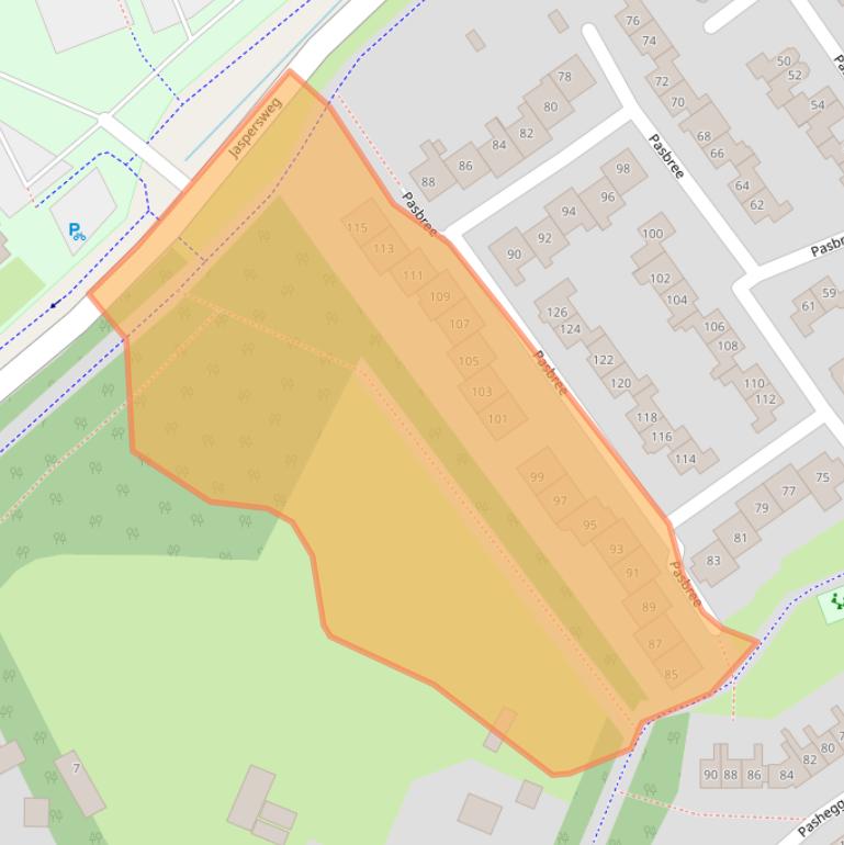 Kaart van postcodegebied 7103BX.