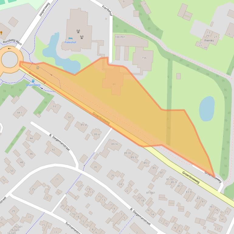 Kaart van postcodegebied 7103CB.