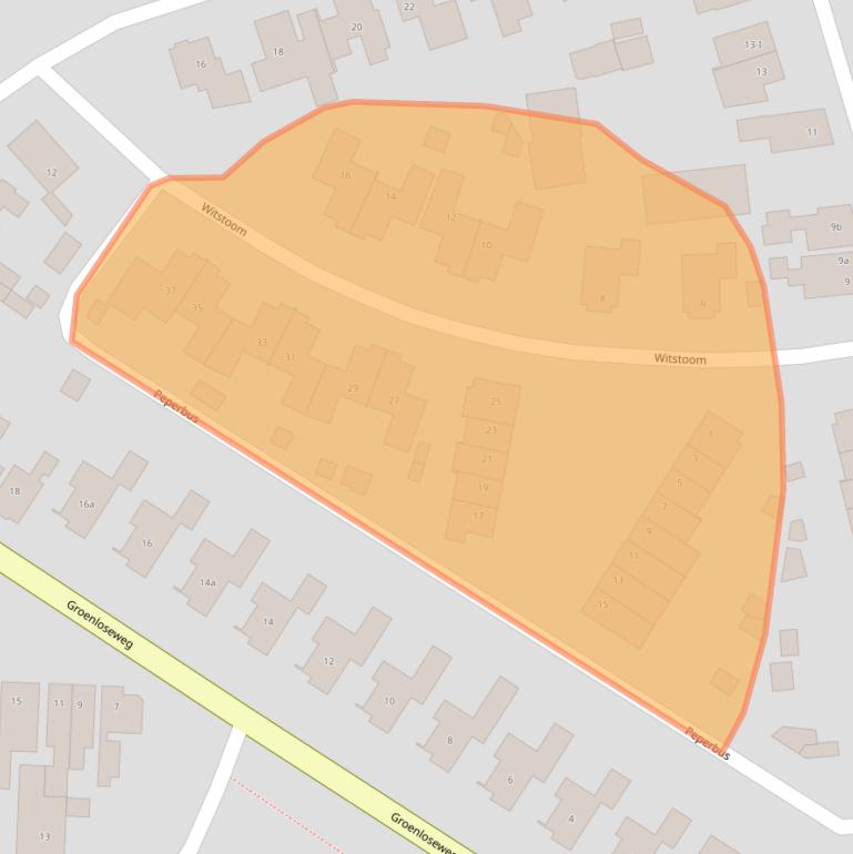 Kaart van postcodegebied 7103CZ.