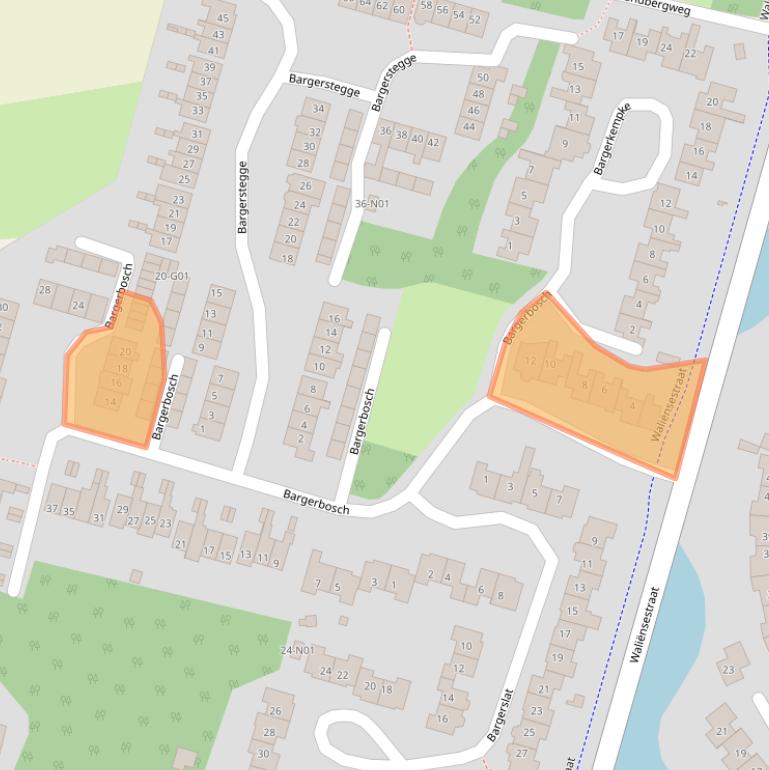 Kaart van postcodegebied 7103DD.