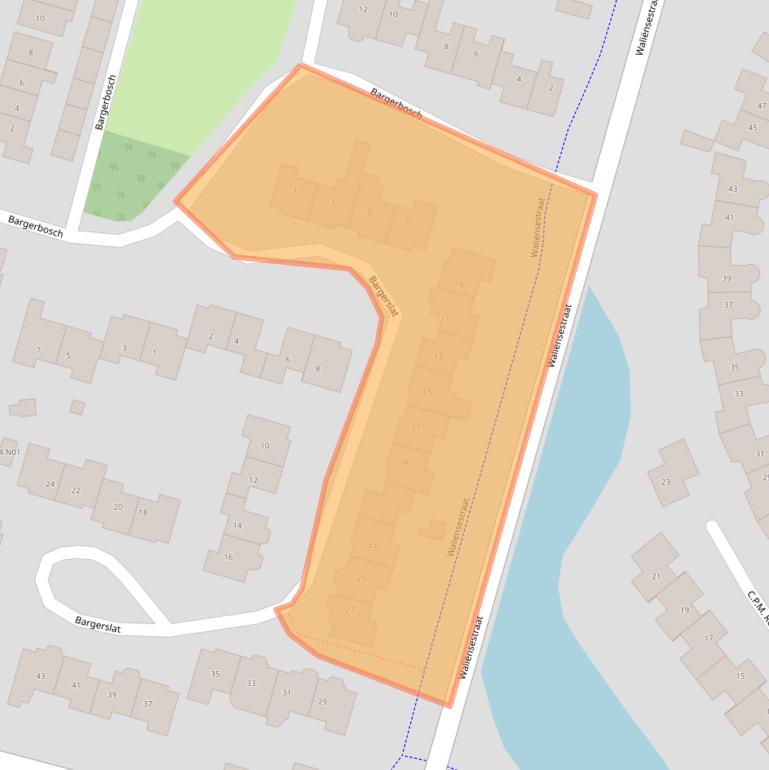 Kaart van postcodegebied 7103DS.