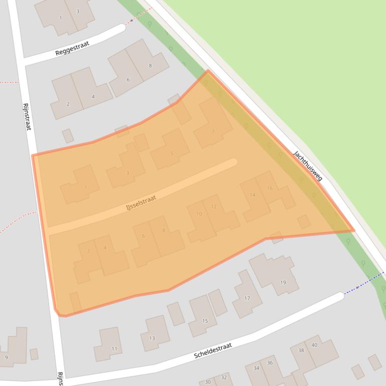 Kaart van postcodegebied 7103EG.