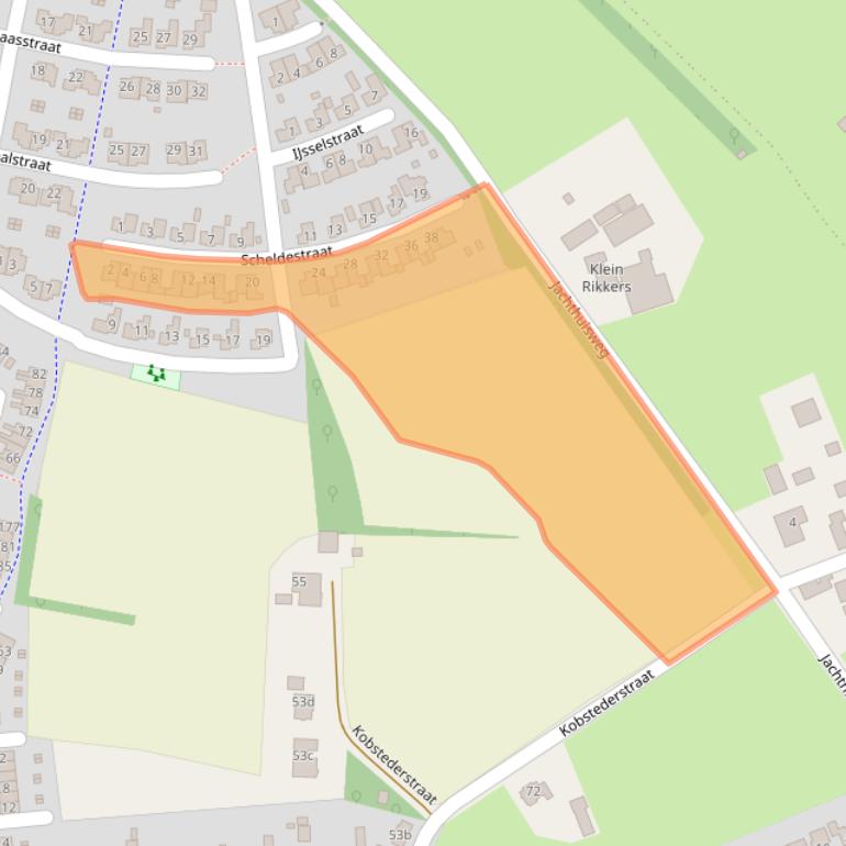Kaart van postcodegebied 7103EJ.