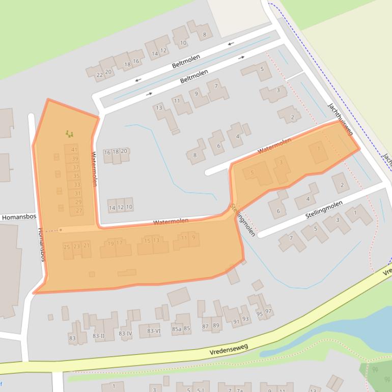 Kaart van postcodegebied 7103EL.