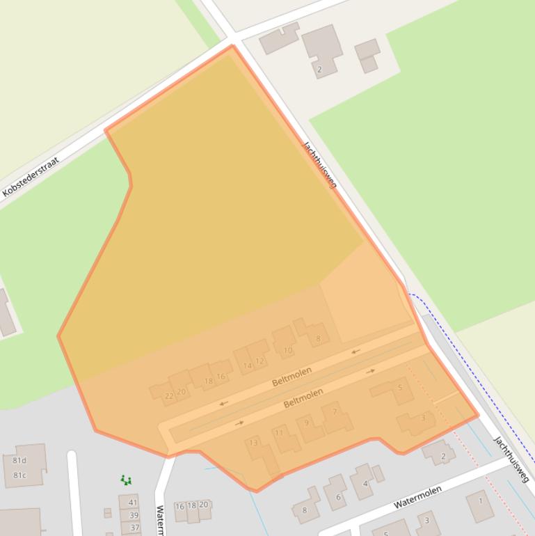 Kaart van postcodegebied 7103EN.