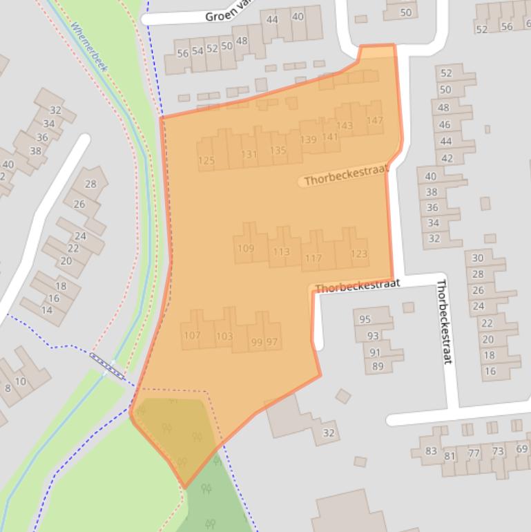 Kaart van postcodegebied 7103GH.