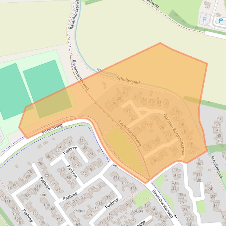 Kaart van postcodegebied 7103GM.