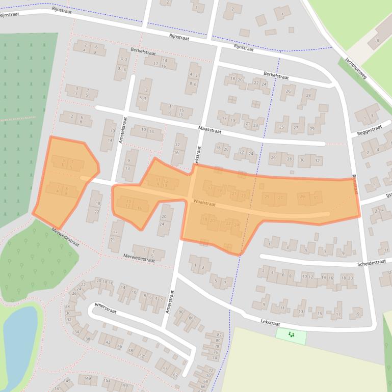 Kaart van postcodegebied 7103JK.
