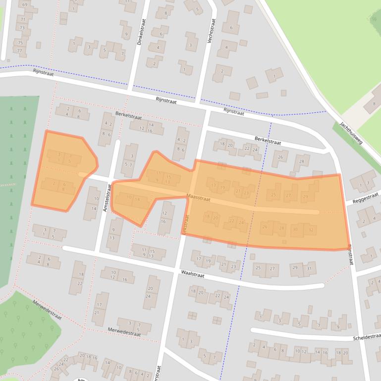 Kaart van postcodegebied 7103JL.