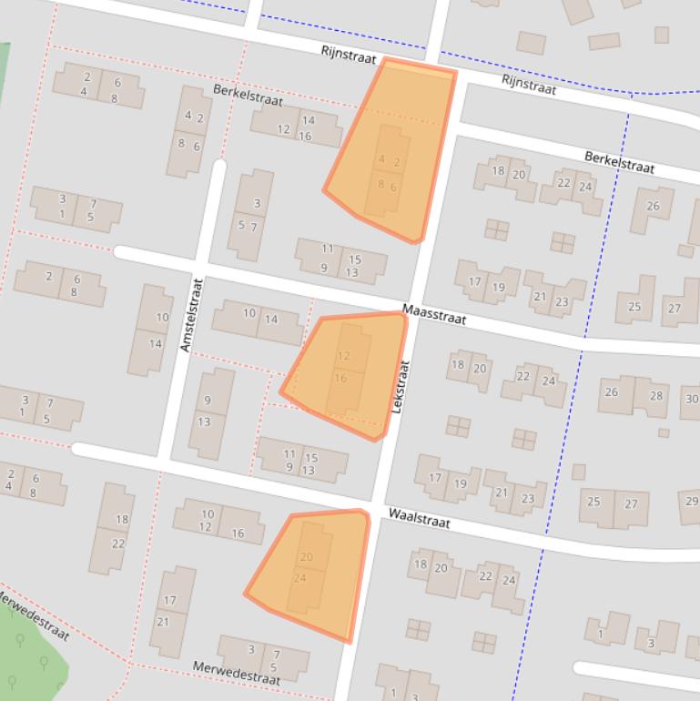 Kaart van postcodegebied 7103JN.