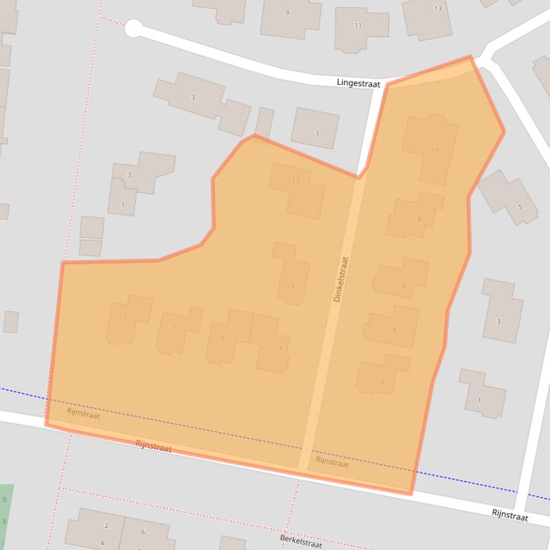 Kaart van postcodegebied 7103JT.