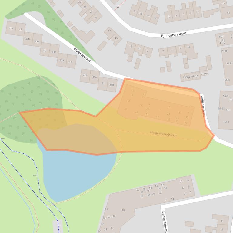 Kaart van postcodegebied 7103VW.