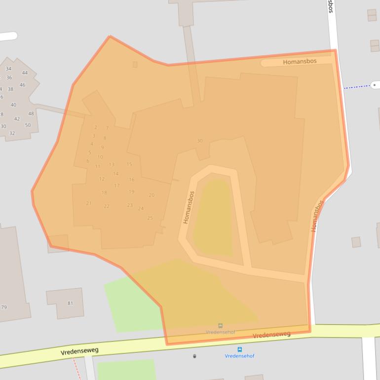 Kaart van postcodegebied 7103WB.