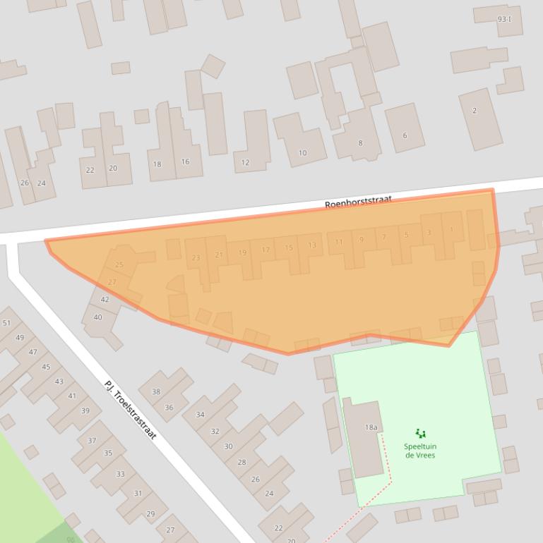 Kaart van postcodegebied 7103WK.