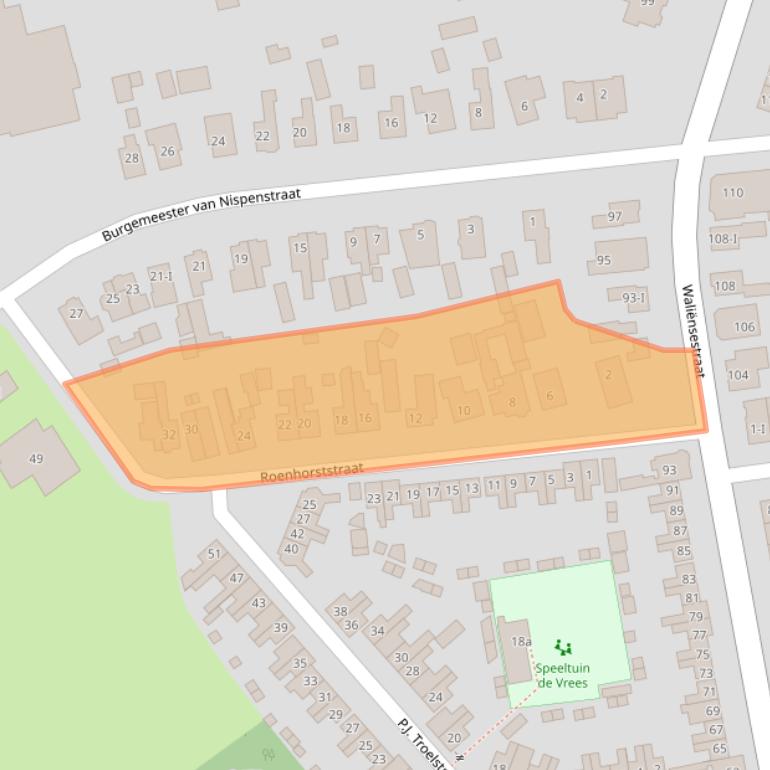 Kaart van postcodegebied 7103WL.