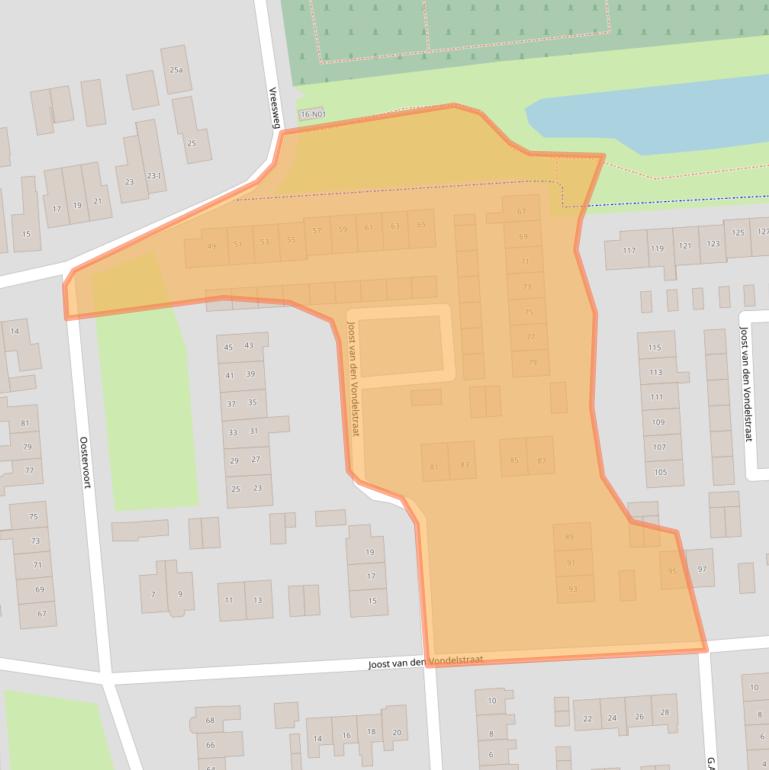 Kaart van postcodegebied 7103XR.