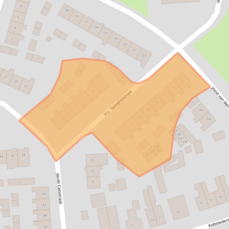 Kaart van postcodegebied 7103ZD.