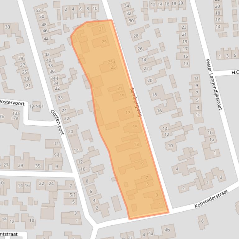 Kaart van postcodegebied 7103ZJ.
