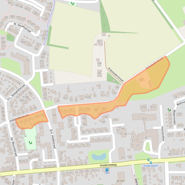 Kaart van postcodegebied 7103ZT.