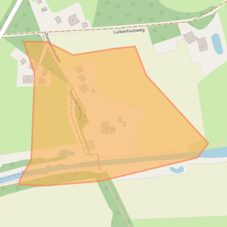 Kaart van postcodegebied 7104AD.