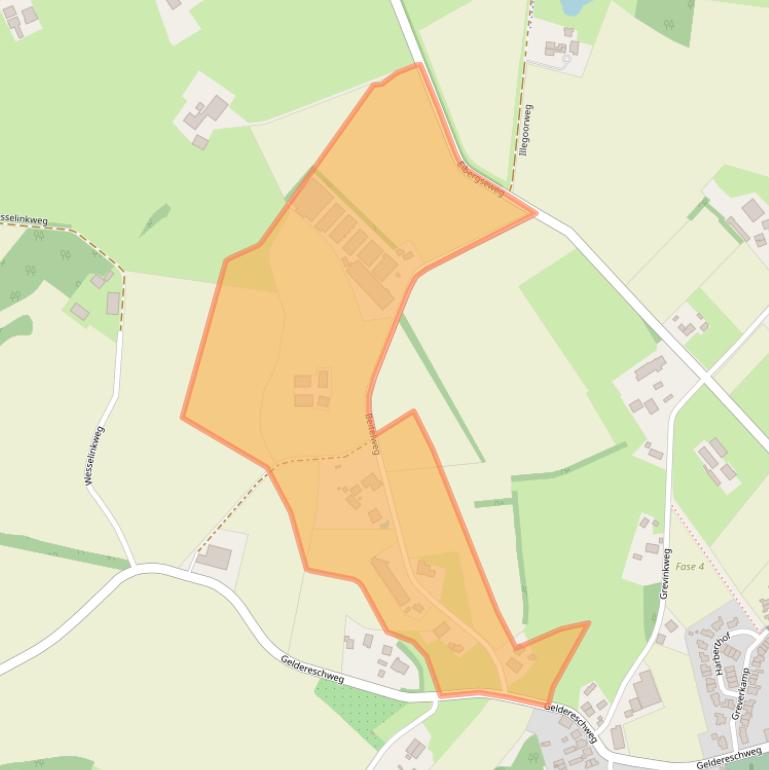 Kaart van postcodegebied 7104AP.