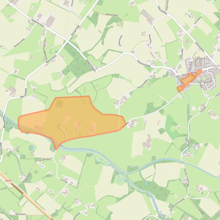 Kaart van postcodegebied 7104BA.