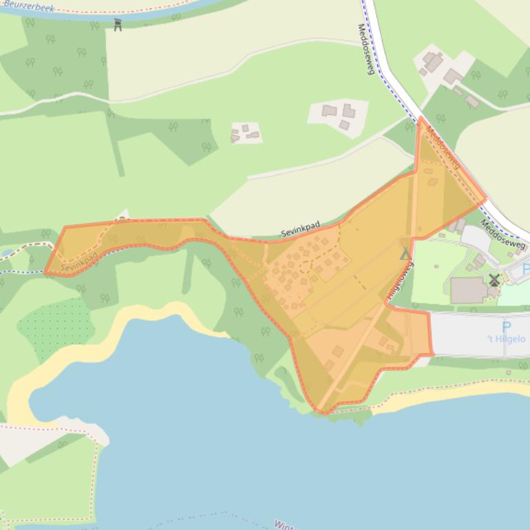 Kaart van postcodegebied 7104BG.