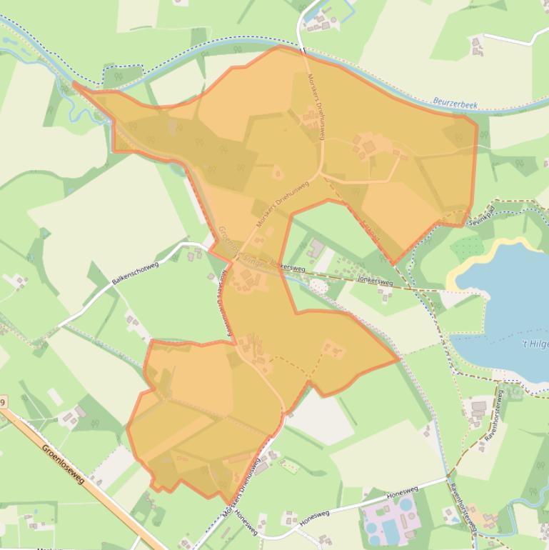 Kaart van postcodegebied 7104BT.