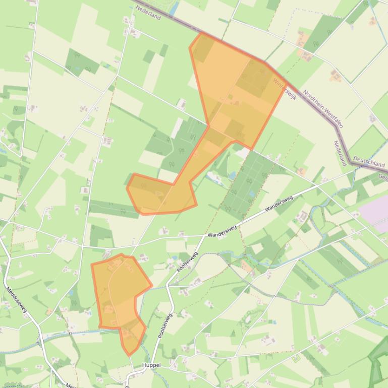 Kaart van postcodegebied 7104DB.