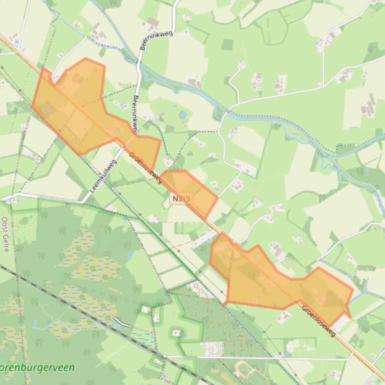 Kaart van postcodegebied 7104GA.